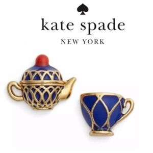 Kate Spade New York x Disney Tea Time Alice in Wonderland earrings